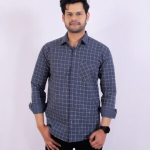 Blue Checkered Casual Shirt