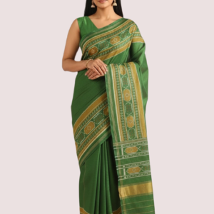 Green Pure Silk Patola Saree