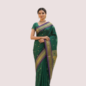 Green Silk Paithani Saree