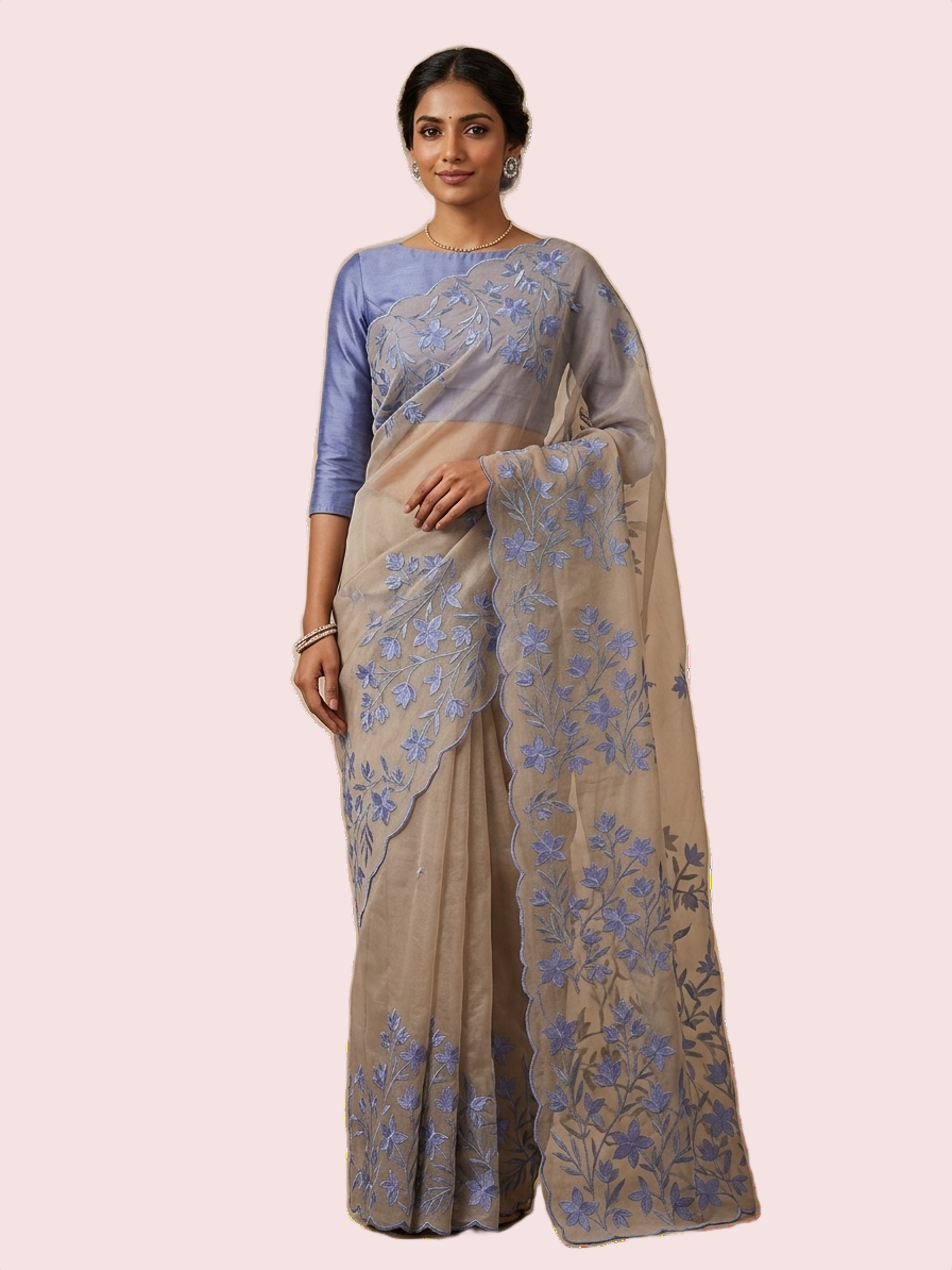 Embroided Soft Kota Silk Saree ₹2,449.00